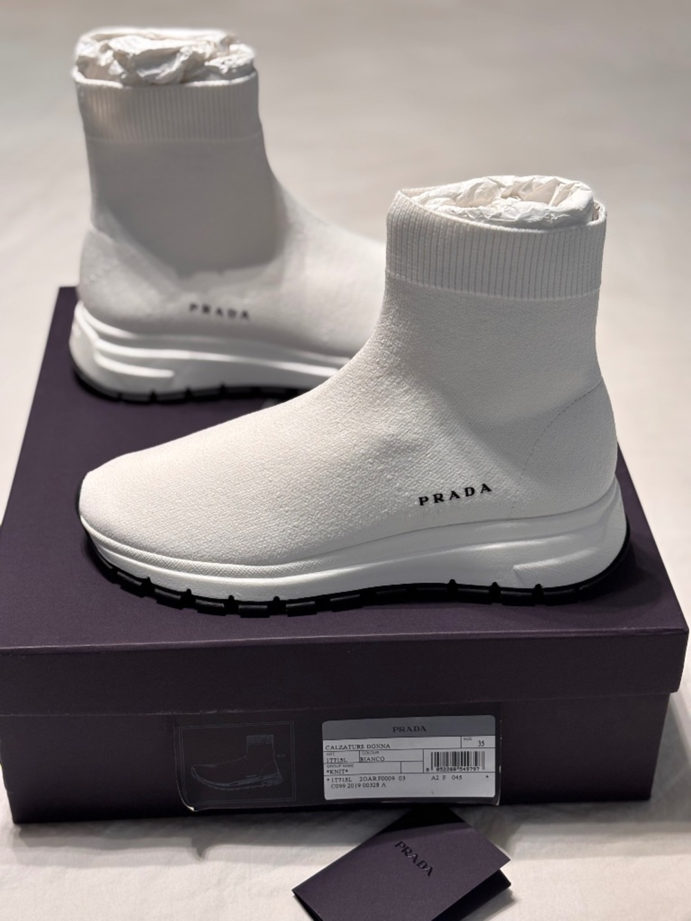Authentic PRADA Sock boots
